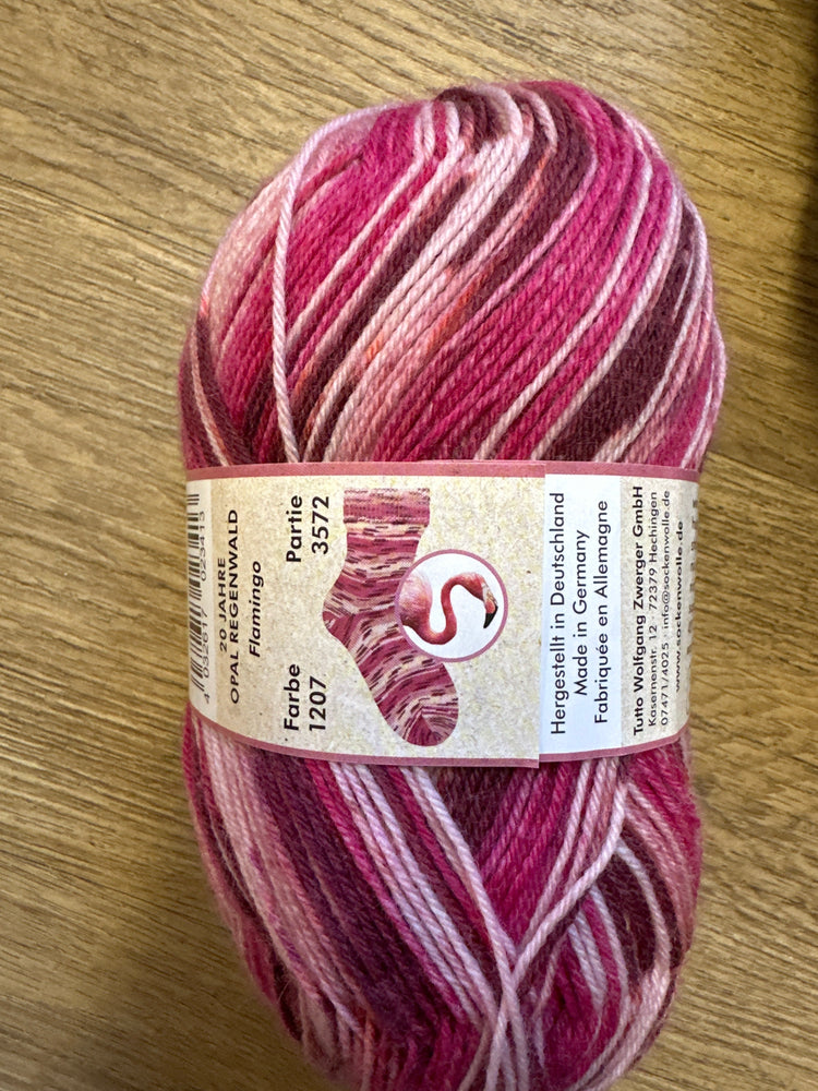 Opal Regenworld 20 4ply Jubilaum flamingo
