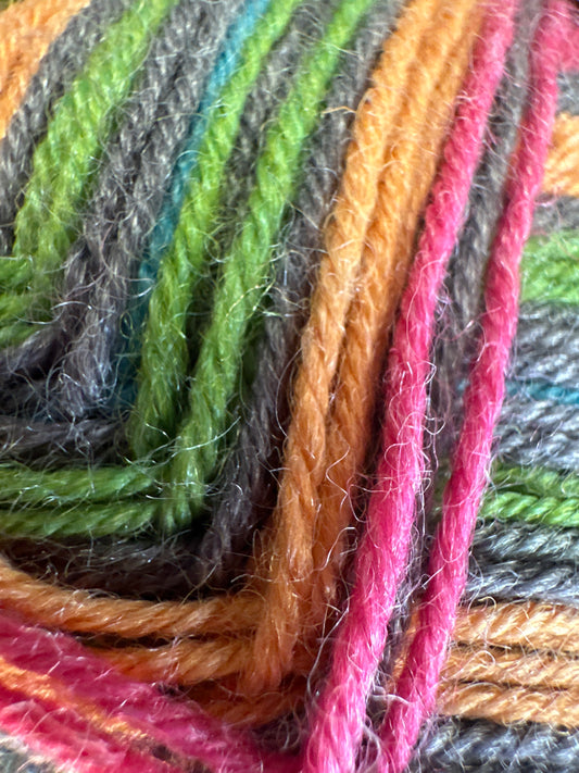 James C. Brett Funny Feetz with Bamboo – 4-Ply Self-Striping Sock Yarn 100 g