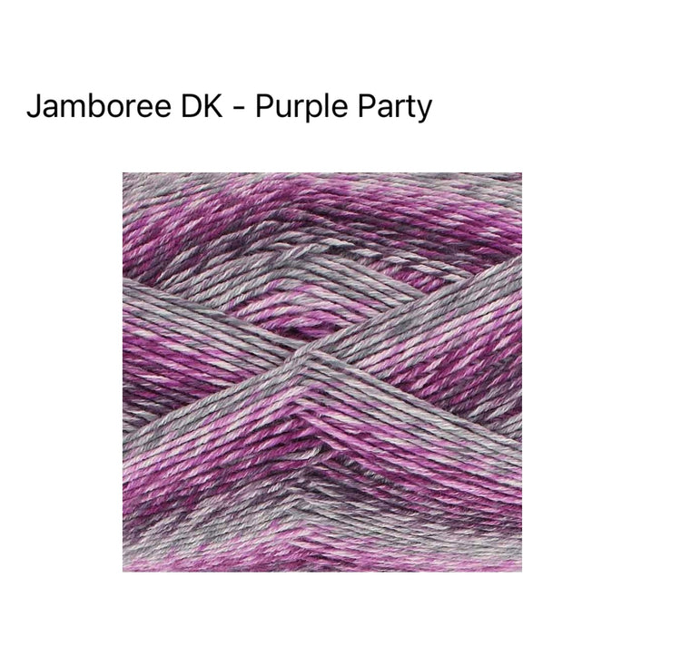 King Cole Jamboree DK Yarn – Variegated Colour-Burst Double Knitting Yarn
