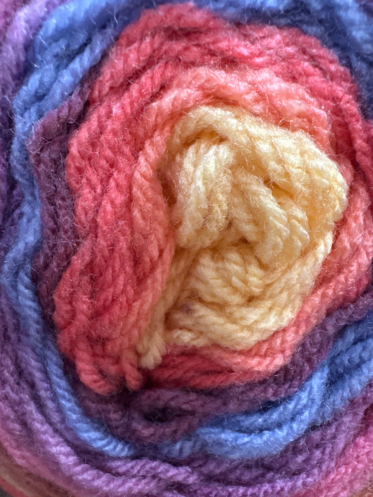 KFI Collection Pinwheel DK Yarn — Self-Striping Multicolour Yarn for Knitting & Crochet