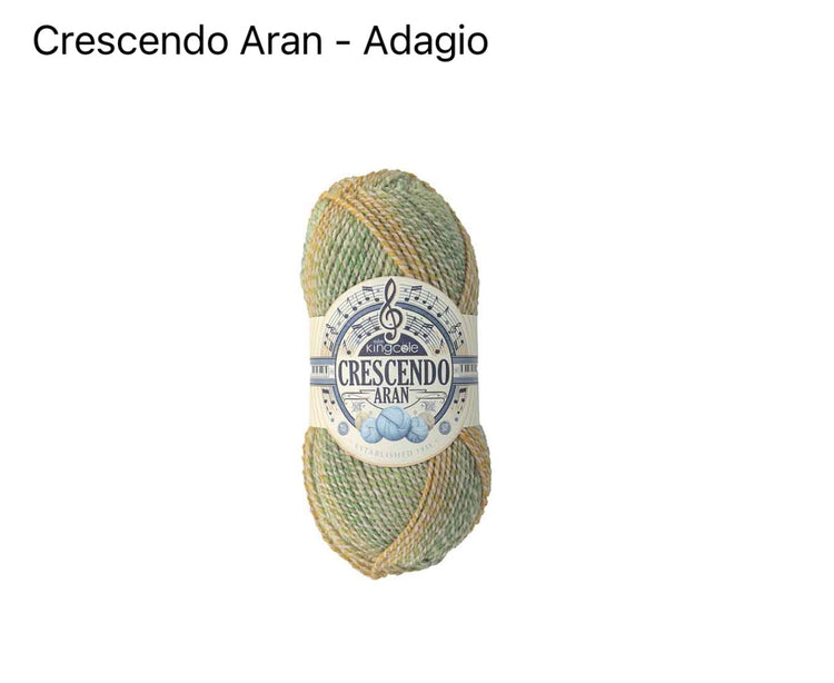 King Cole Crescendo Aran Yarn – Self-Striping Colour-Change Aran (100g)