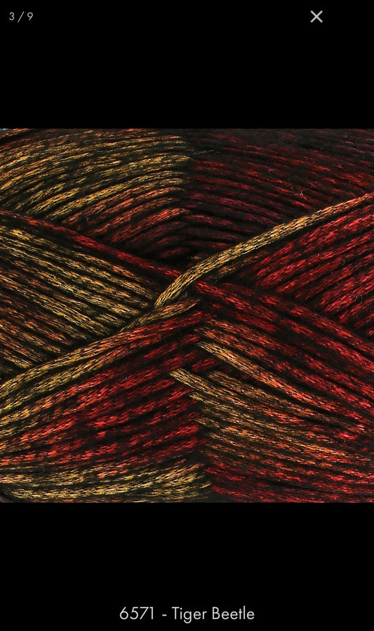 King Cole Firefly Aran Yarn | Shimmering Colour-Shift Knitting Yarn 100g Ball