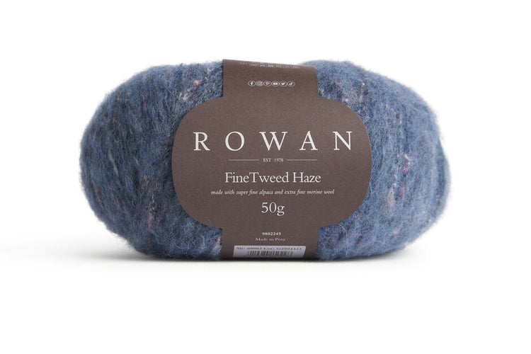 Rowan Fine Tweed Haze Yarn – Lightweight Mohair Wool Blend DK Yarn