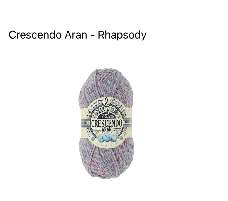 King Cole Crescendo Aran Yarn – Self-Striping Colour-Change Aran (100g)