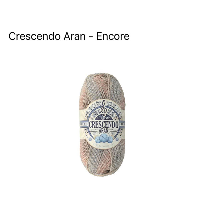 King Cole Crescendo Aran Yarn – Self-Striping Colour-Change Aran (100g)