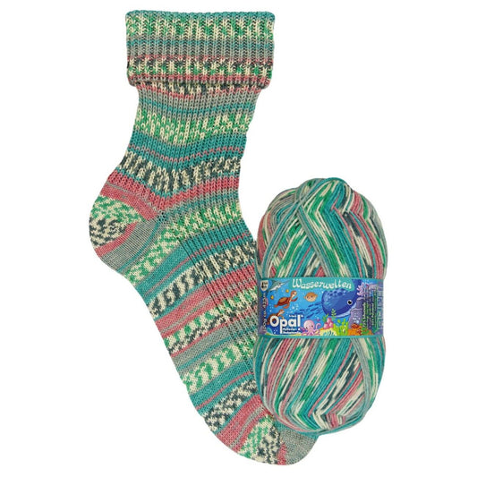 Opal 4ply Wasserwelten Seaweed Dance