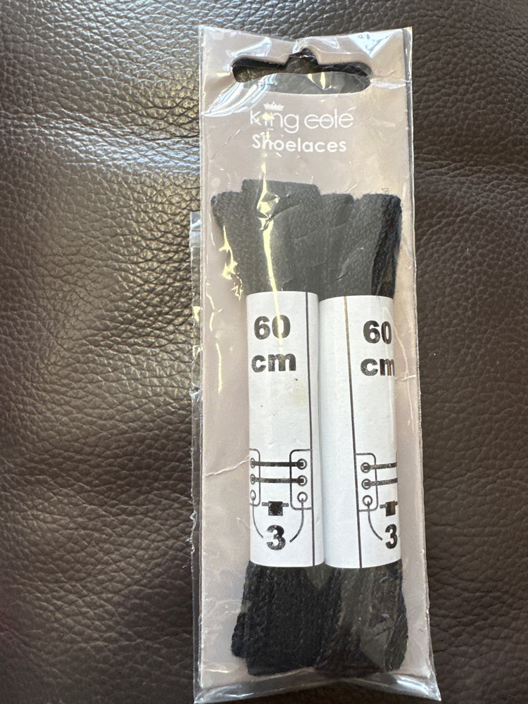 Black 60cm shoe laces