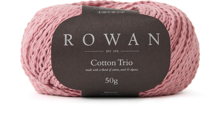 Rowan Cotton Trio Yarn – Soft Cotton Blend Lightweight Knitting Yarn