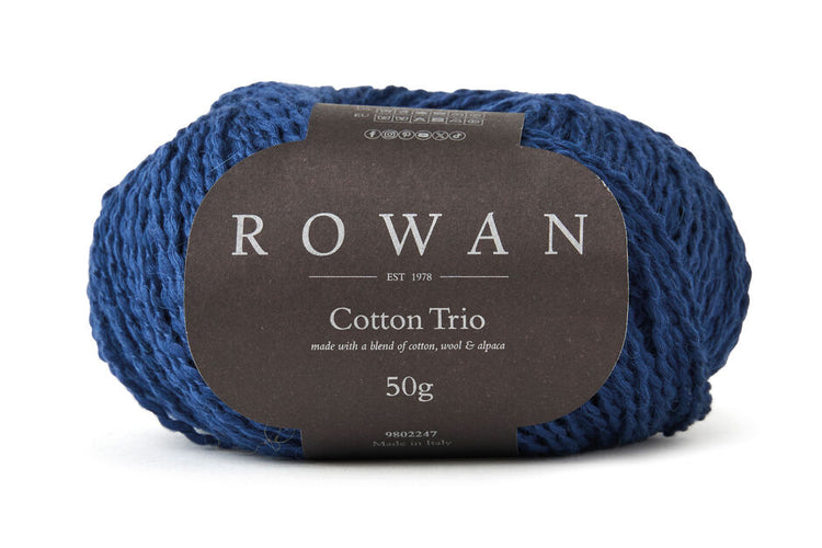 Rowan Cotton Trio Yarn – Soft Cotton Blend Lightweight Knitting Yarn