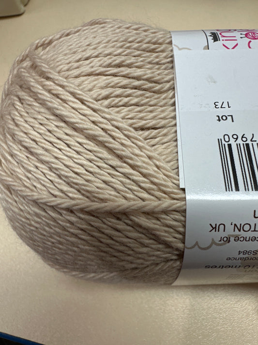 King Cole cotton soft oyster dk 742