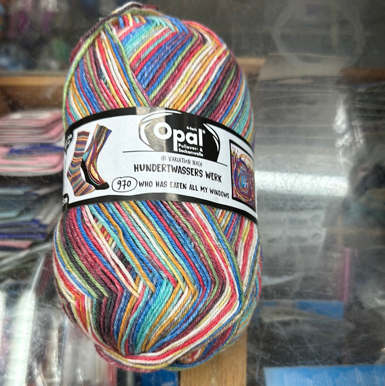 Opal sock yarn 4 ply hundertwassers werk 970 4055