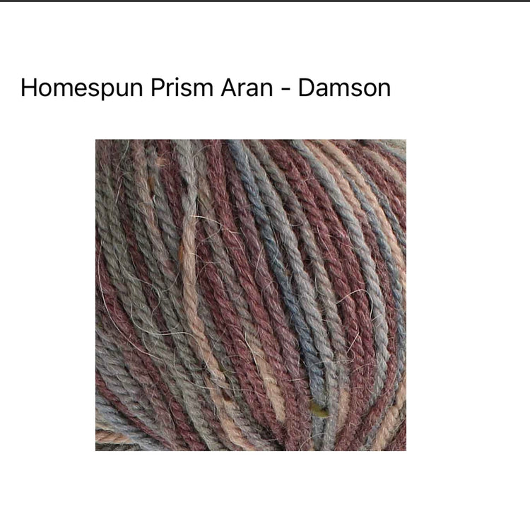 King Cole Homespun Prism Aran Yarn – Merino, Alpaca & Acrylic Blend | Soft Variegated Aran