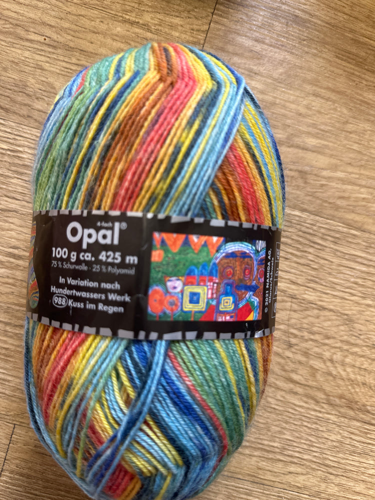Opal sock yarn 4 ply hundertwassers werk 988
