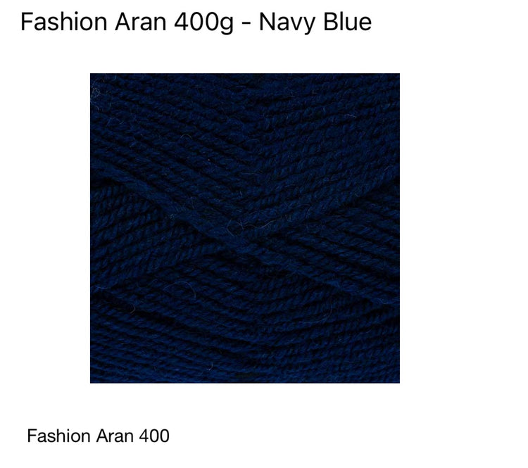 š§¶ King Cole Fashion Aran 400 g ā 70% Premium Acrylic / 30% Wool Aran-Weight Yarn