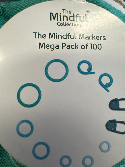 KnitPro Mindful Markers – Calm, Precise Stitch Marking for Knitting Projects - mega pack 100