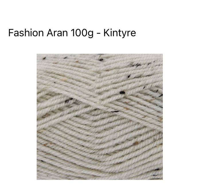 King Cole Fashion Aran Yarn 100g | Wool Blend Aran Knitting Yarn UK