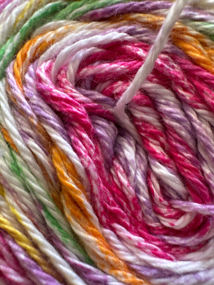 James C. Brett Cotton Waves Yarn – Self-Striping Cotton Blend DK Yarn