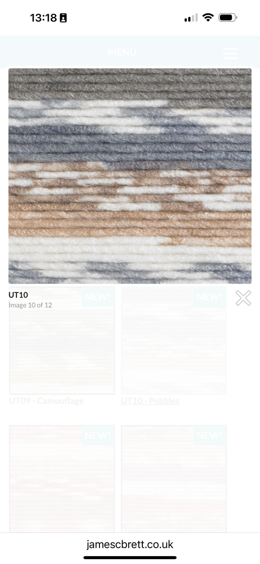 🧶 James C. Brett Undertones Super Chunky – 100 g / 100% Acrylic Super-Chunky Yarn