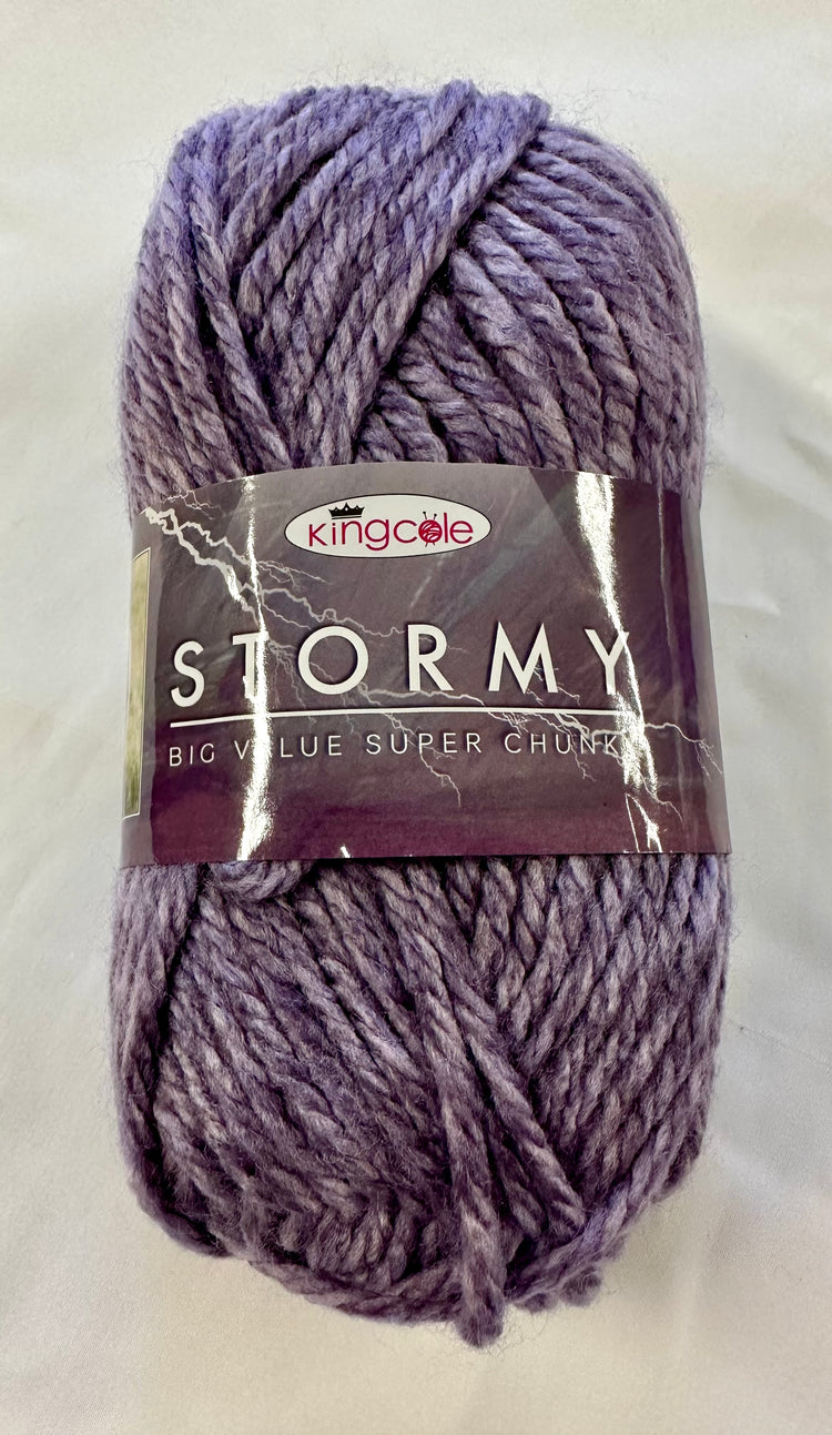 *Special Offer* King Cole Big Value Super Chunky Stormy 12 x 100GM Ball Pack