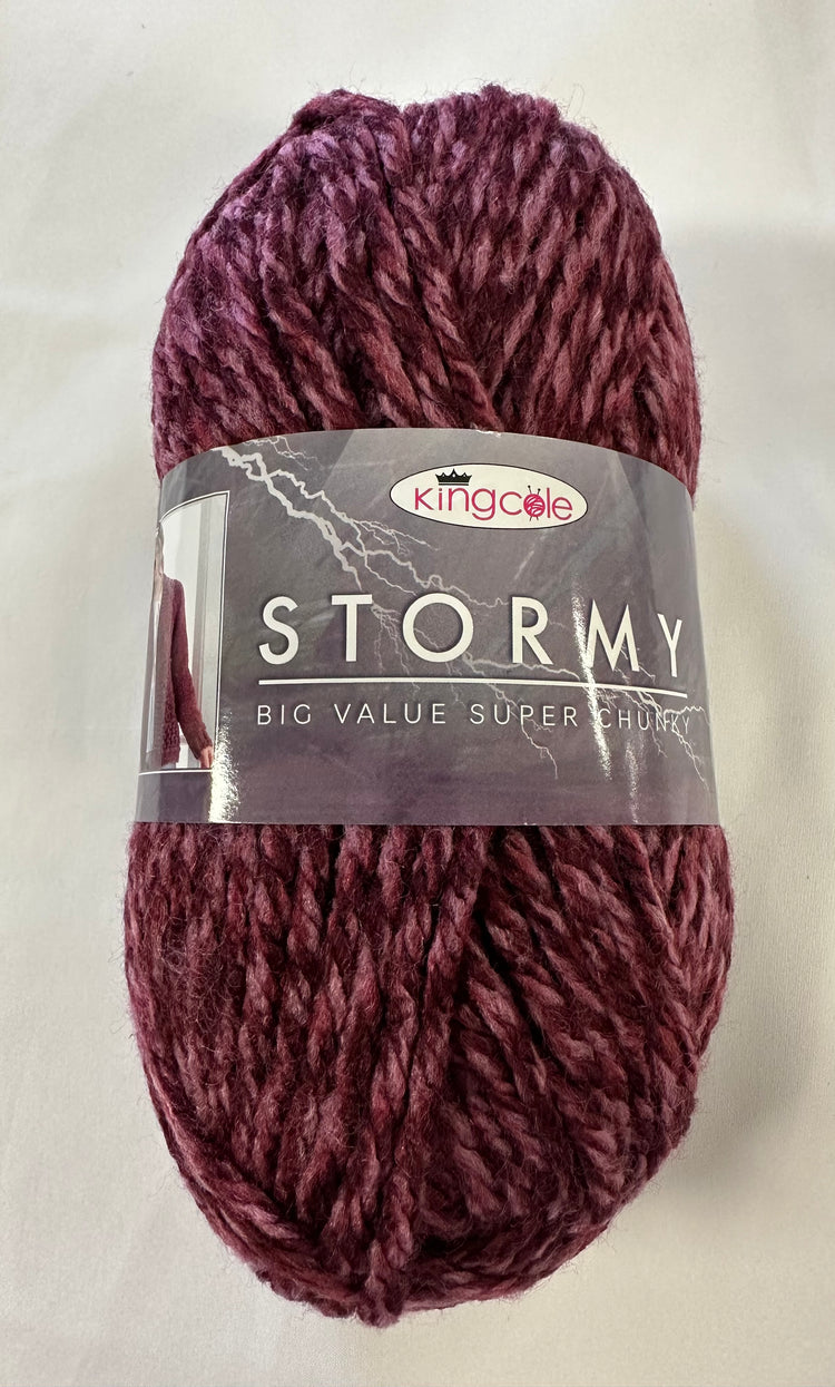 *Special Offer* King Cole Big Value Super Chunky Stormy 12 x 100GM Ball Pack