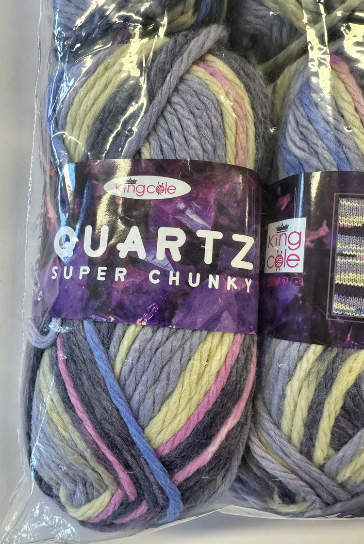 *Special Offer* King Cole Big Value Super Chunky Quartz 12 x 100GM Ball Pack