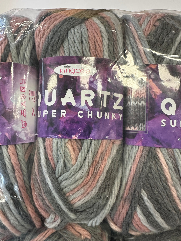 *Special Offer* King Cole Big Value Super Chunky Quartz 12 x 100GM Ball Pack