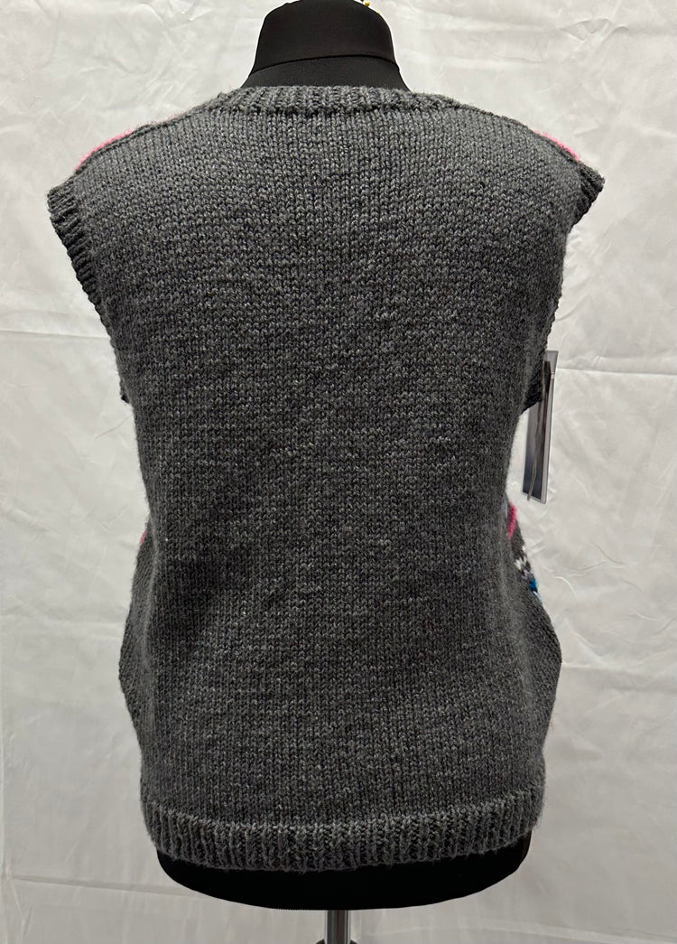 Wool & Acrylic Tank Top | Hand Knitted Sustainable Knitwear Cornwall