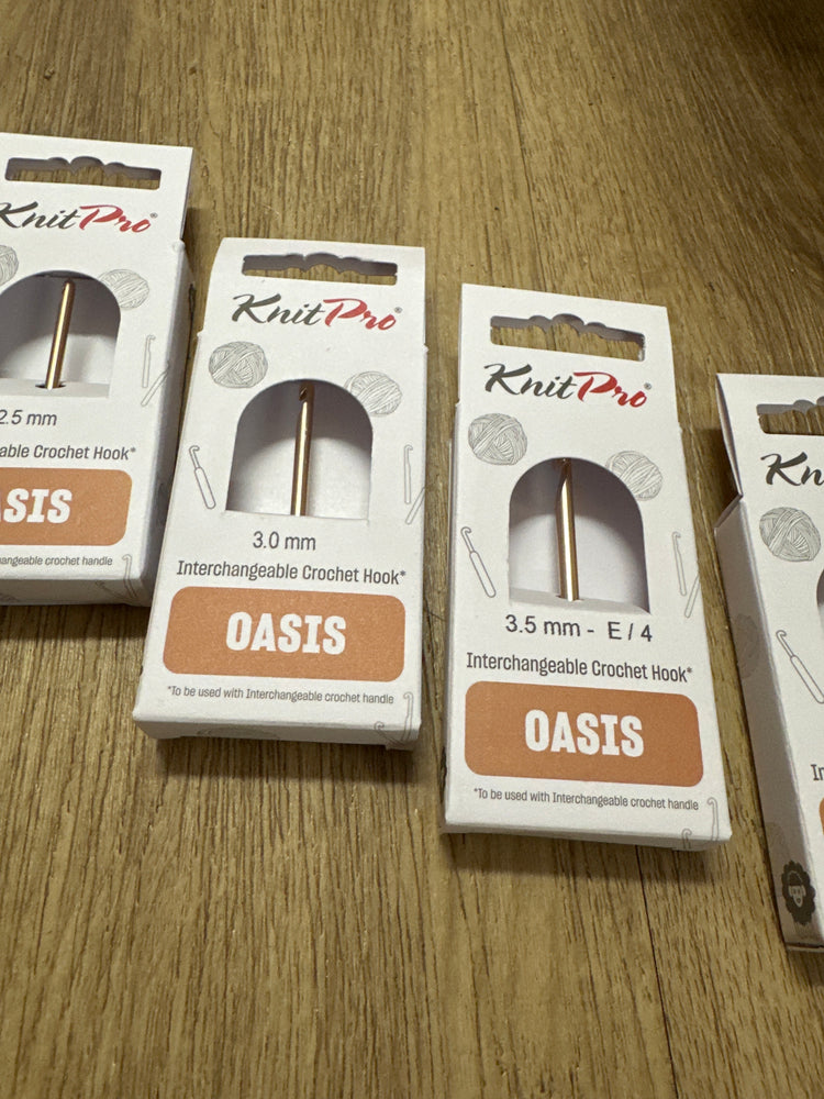 KnitPro Oasis Interchangeable Crochet Hooks – Flexible, Premium Crochet System