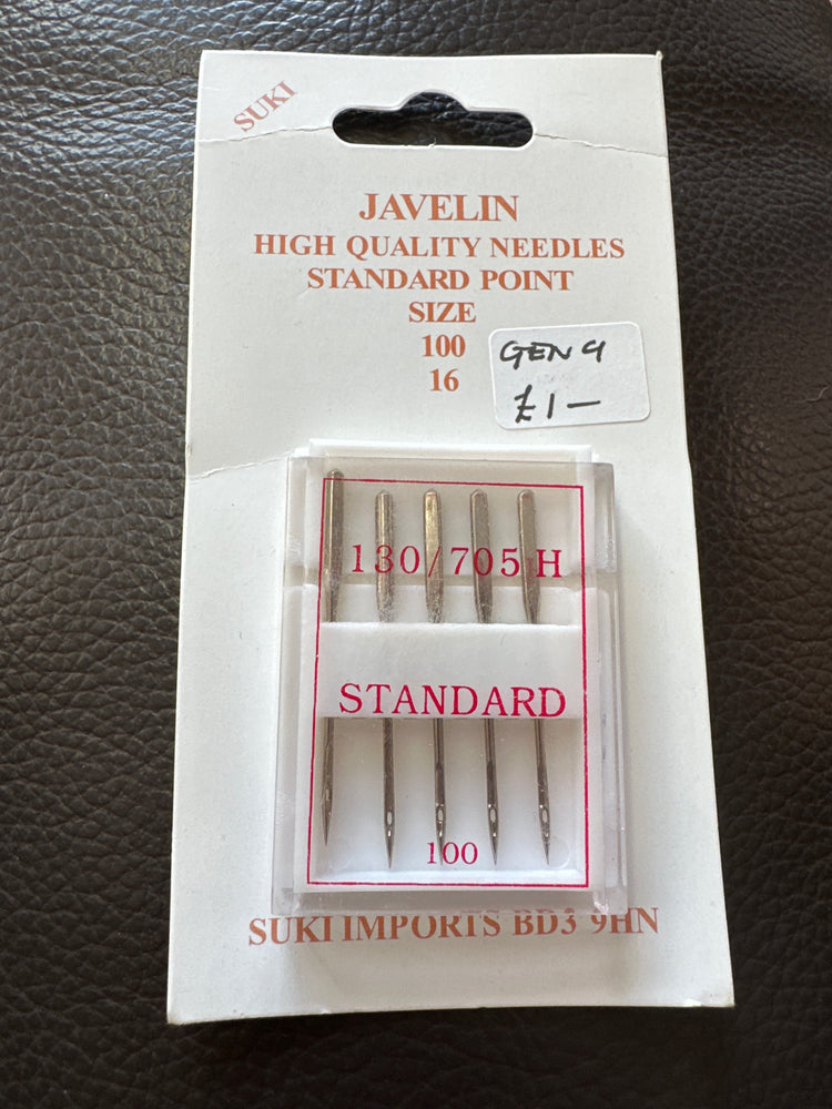 Javelin Gen-9 Standard Machine Needles – Precise, Reliable Needles for Everyday Sewing