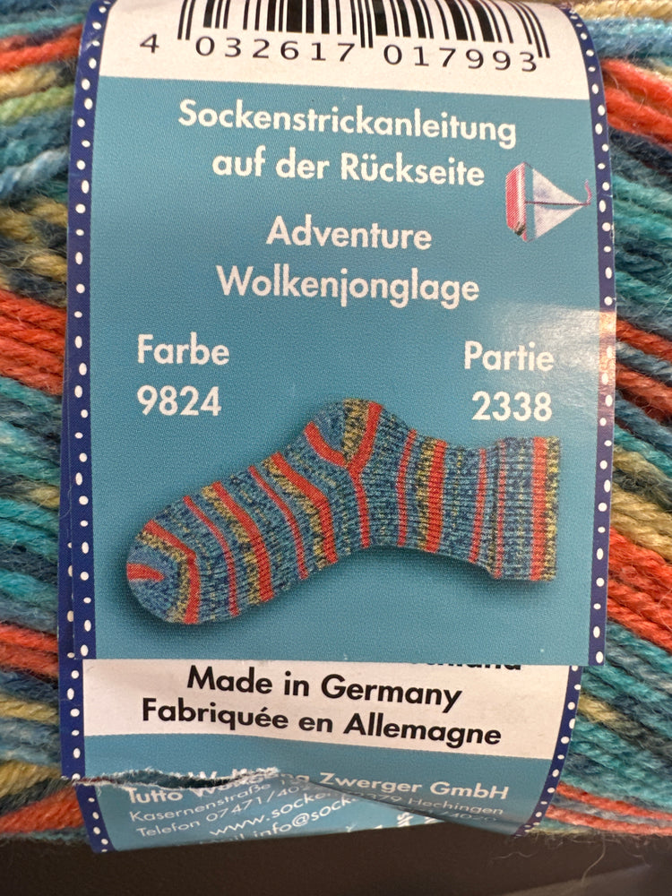 Opal sock yarn - Adventure wolkenjonglage