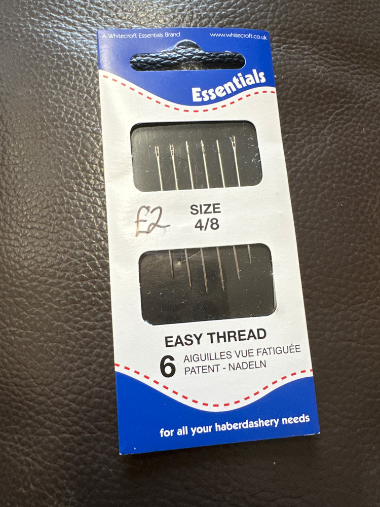 Essentials Easy Thread Needles – Quick-Thread Hand Sewing Needles for All Projects