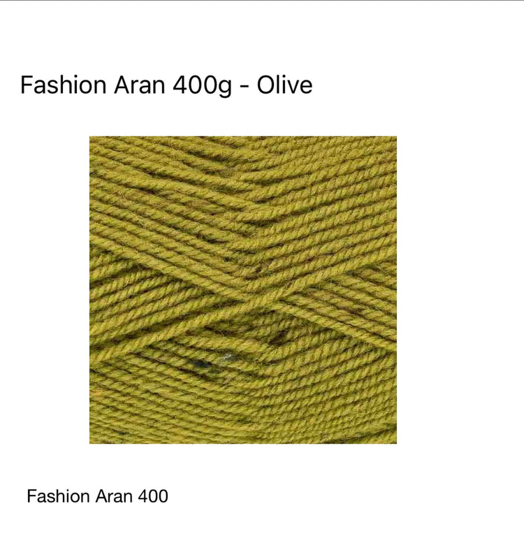 🧶 King Cole Fashion Aran 400 g – 70% Premium Acrylic / 30% Wool Aran-Weight Yarn