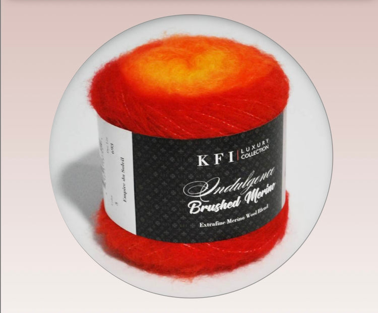 Indulgence Brushed Merino Yarn – Soft Bulky Halo Merino Blend (100g)