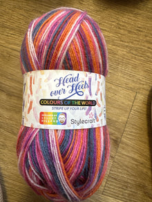  Stylecraft head over heels colours of the World Sa Pa