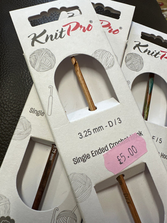 KnitPro Symfonie, Ginger & Basix Beech Crochet Hooks – Stylish, Smooth Crochet Essentials