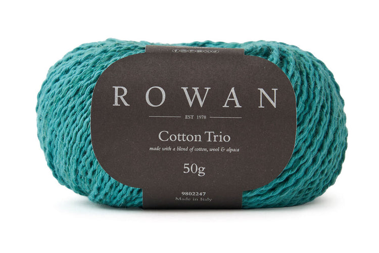 Rowan Cotton Trio Yarn – Soft Cotton Blend Lightweight Knitting Yarn
