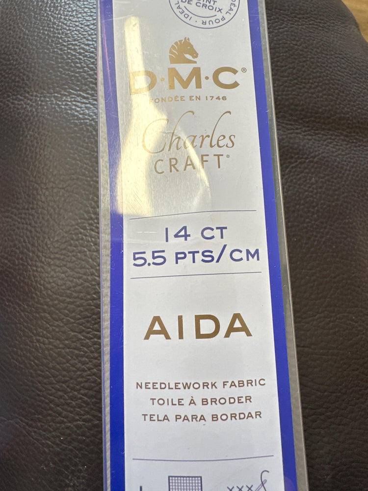 Aida needlework fabric 14ct, 5.5pts cm