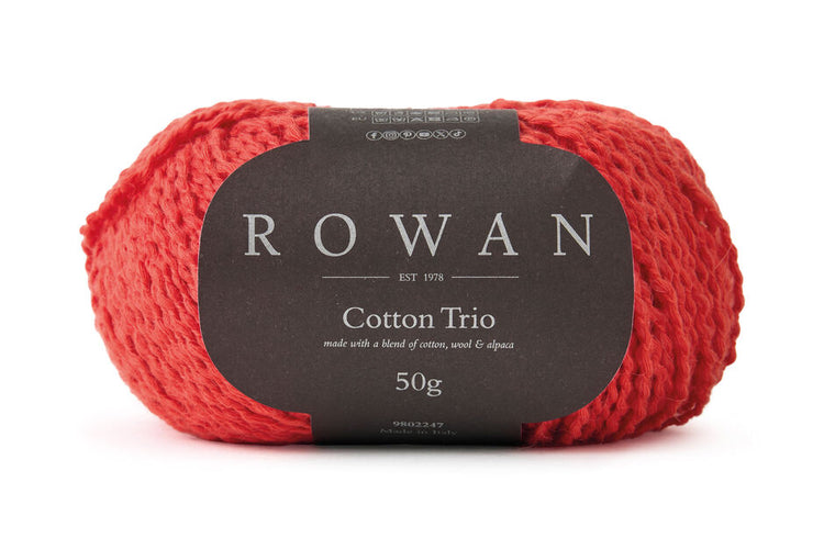 Rowan Cotton Trio Yarn – Soft Cotton Blend Lightweight Knitting Yarn