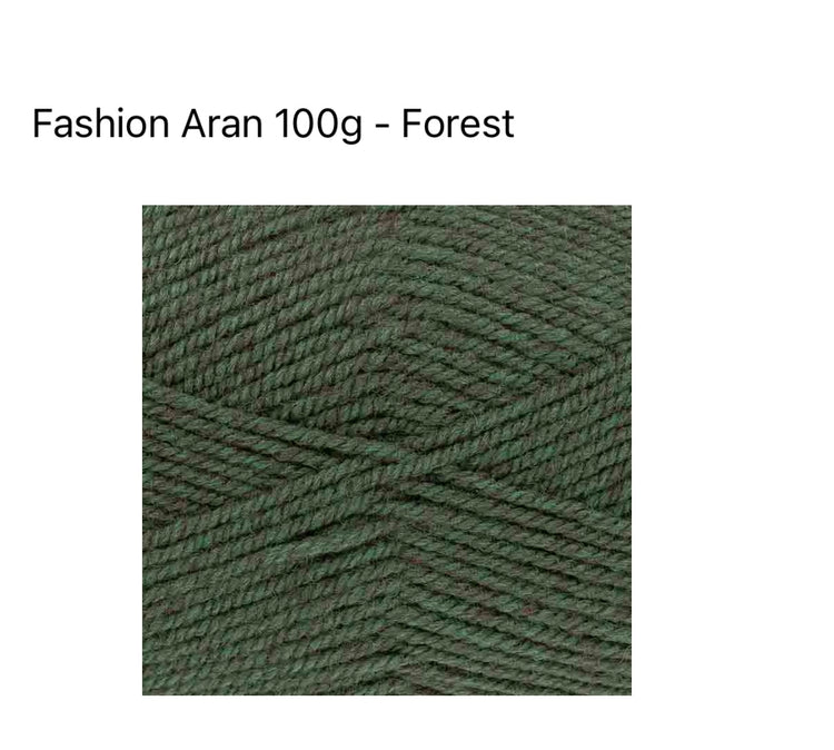 King Cole Fashion Aran Yarn 100g | Wool Blend Aran Knitting Yarn UK