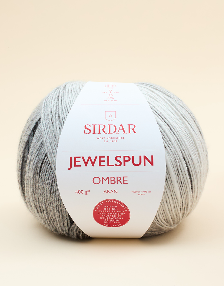 Sirdar Jewelspun Ombre Aran | Self-Striping Acrylic Aran Yarn 150g | Colour-Change Knitting & Crochet Yarn