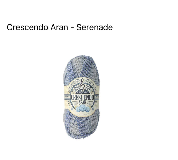 King Cole Crescendo Aran Yarn – Self-Striping Colour-Change Aran (100g)