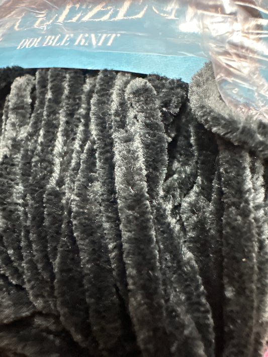 Stylecraft Squeeze Me Dk chenille yarn Black