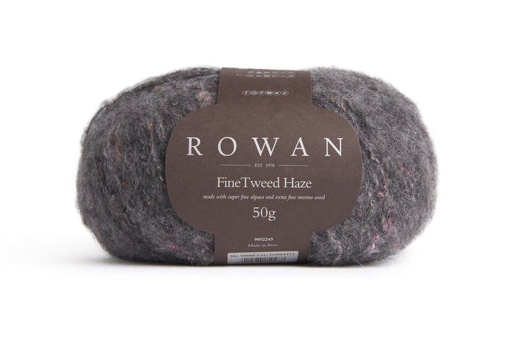 Rowan Fine Tweed Haze Yarn – Lightweight Mohair Wool Blend DK Yarn