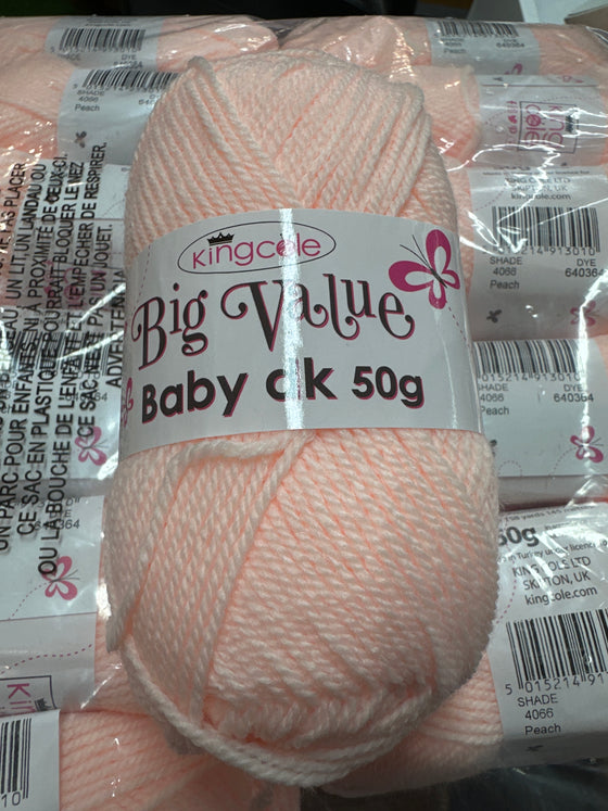 King Cole Big Value baby dk 50g peach