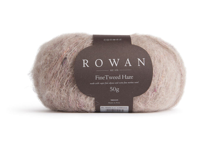 Rowan Fine Tweed Haze Yarn – Lightweight Mohair Wool Blend DK Yarn