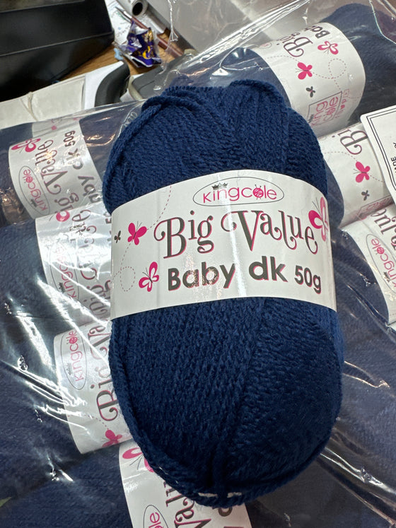 King Cole Big Value baby dk 50g navy