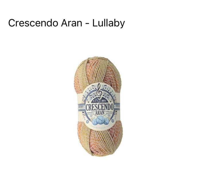 King Cole Crescendo Aran Yarn – Self-Striping Colour-Change Aran (100g)