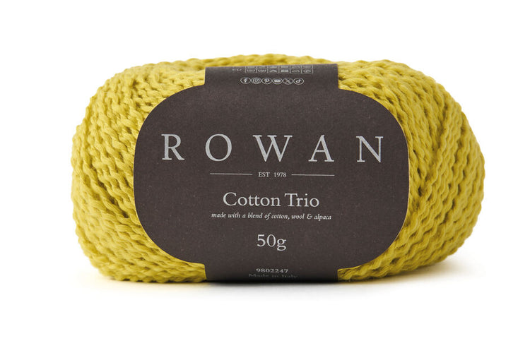 Rowan Cotton Trio Yarn – Soft Cotton Blend Lightweight Knitting Yarn