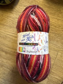  Stylecraft head over heels colours of the World Sa Pa