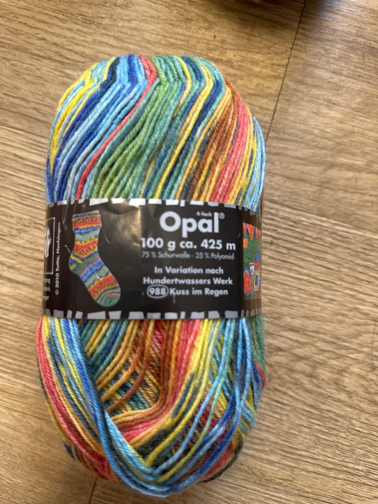 Opal sock yarn 4 ply hundertwassers werk 988